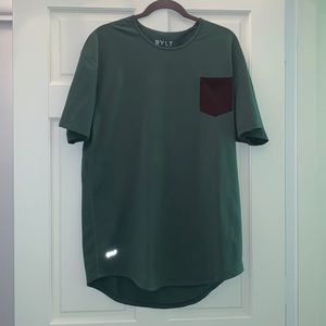 Men’s BYLT Drop cut Lux XL green Tshirt